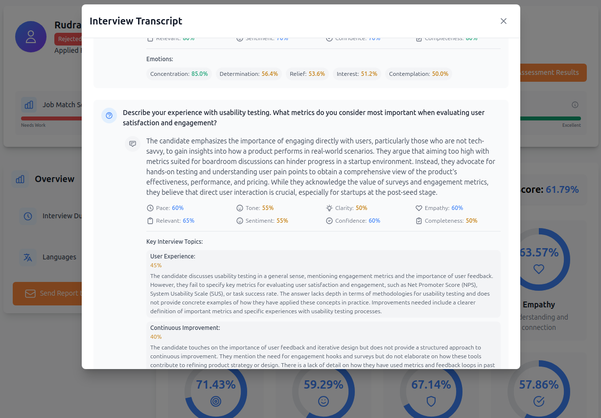Comprehensive Interview Transcripts